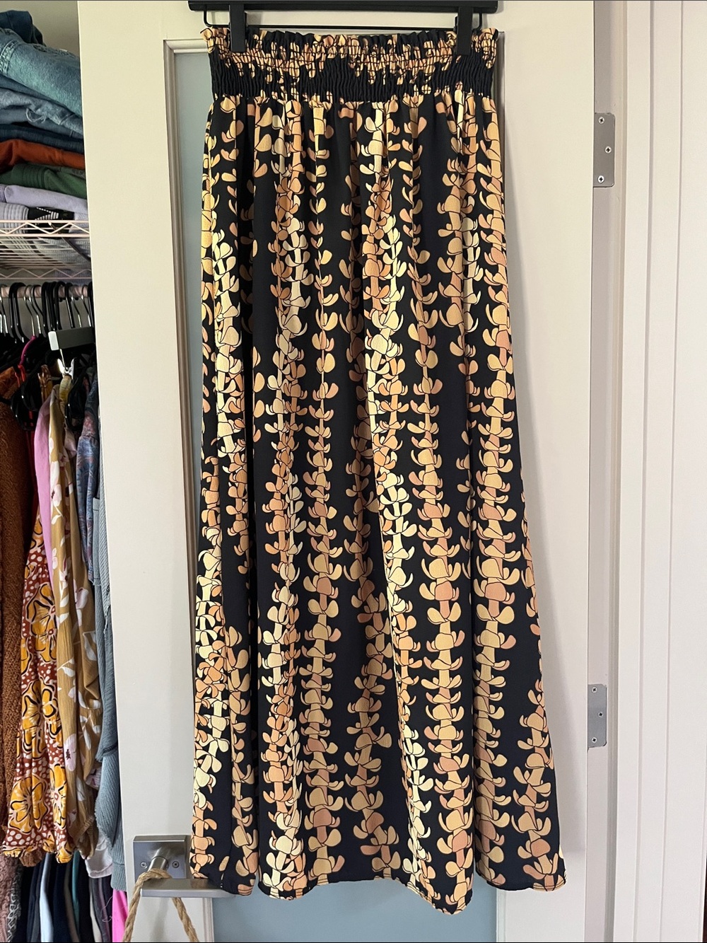 Puakenikeni LUZ Maxi Skirt with Elastic Waist